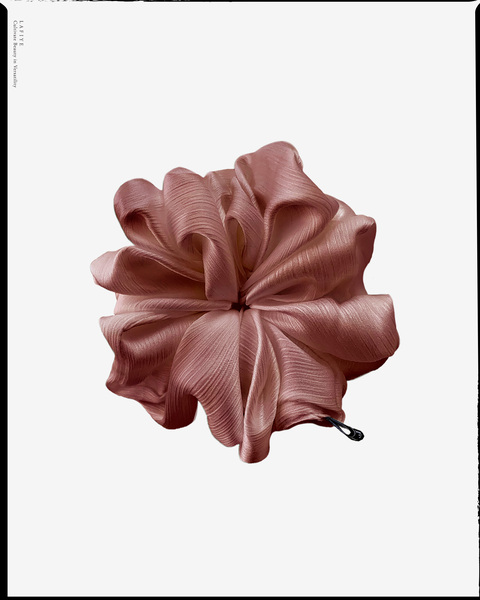 Textured Silk Scrunchie in Bloom