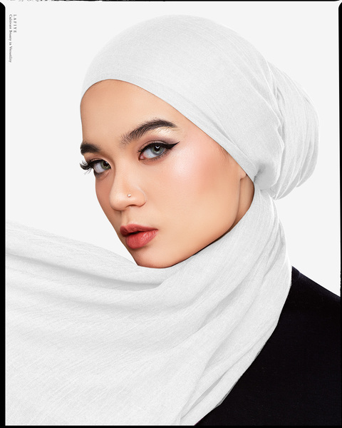 You Cotton Scarf in White